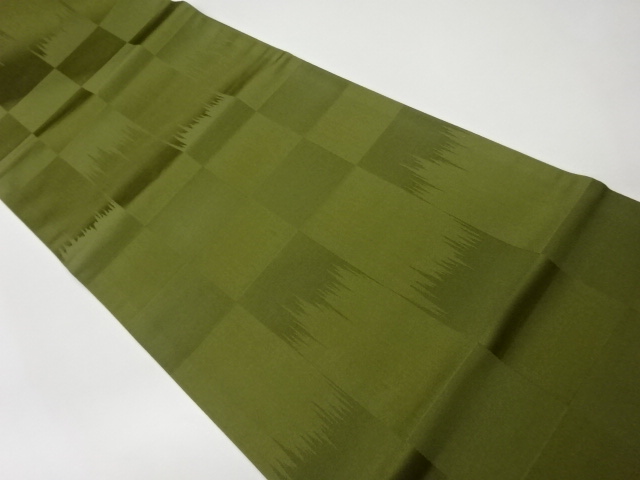 市松・短冊模様織出し袋帯